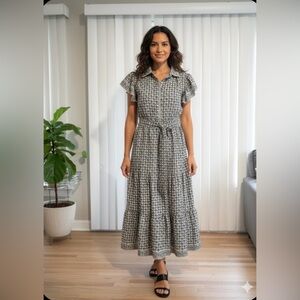 Max Studio Black and White Maxi Dress